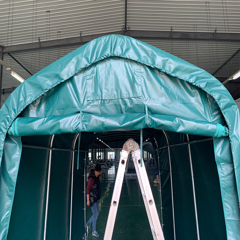 Przenośny port samochodowy z baldachimem PCV o wymiarach 2,4x3,6, odporny na deszcz