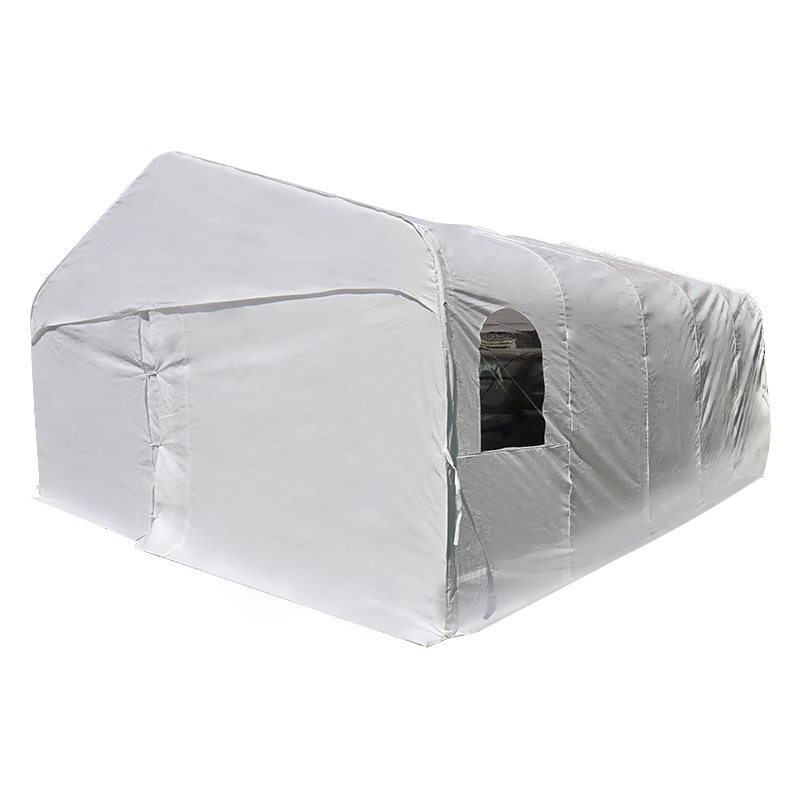 Podwójna wiata samochodowa z PE o wymiarach 6 x 6 m (20 x 20 cali) Przenośny garaż o dużej wytrzymałości