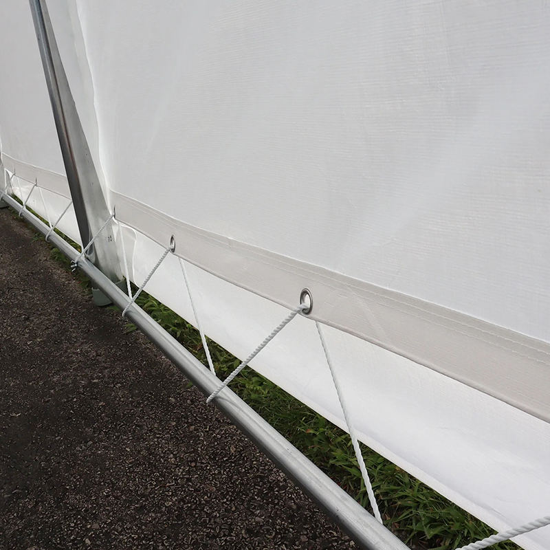 Podwójna wiata samochodowa z PE o wymiarach 6 x 6 m (20 x 20 cali) Przenośny garaż o dużej wytrzymałości