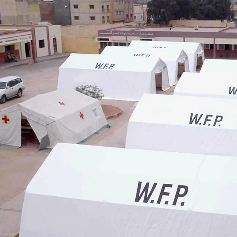 Standardowe, ognioodporne, odporne na promieniowanie UV namioty mobilne o wymiarach 10 x 24 m IFRC/ICRC/WFP/IOM (MSU)