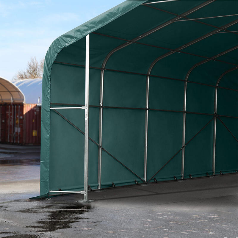 Hala namiotowa do tymczasowego magazynu o wymiarach 6X6 i wysokości 2,6 m, w pełni ocynkowana stalowa rama