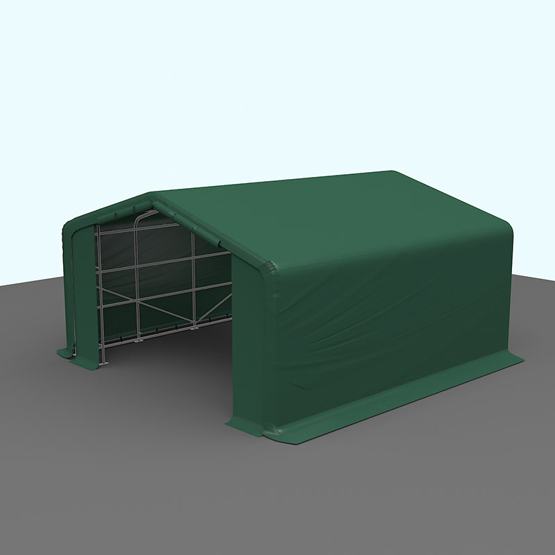 Hala namiotowa do tymczasowego magazynu o wymiarach 6X6 i wysokości 2,6 m, w pełni ocynkowana stalowa rama