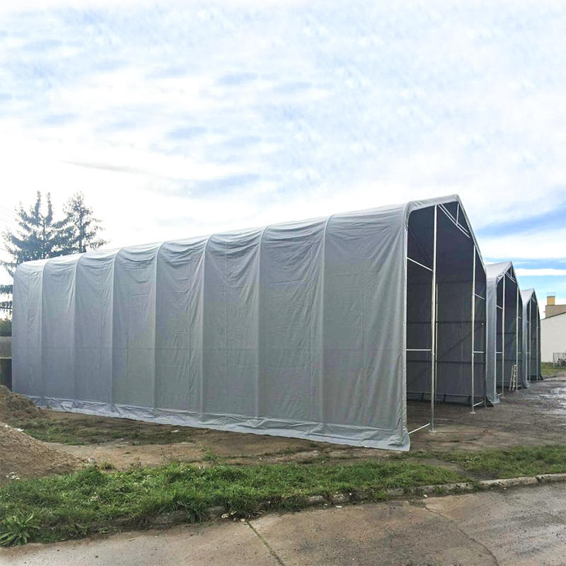 Namiot magazynowy o wymiarach 8X12 4 m, odporny na promieniowanie UV, namiot przeciwsłoneczny