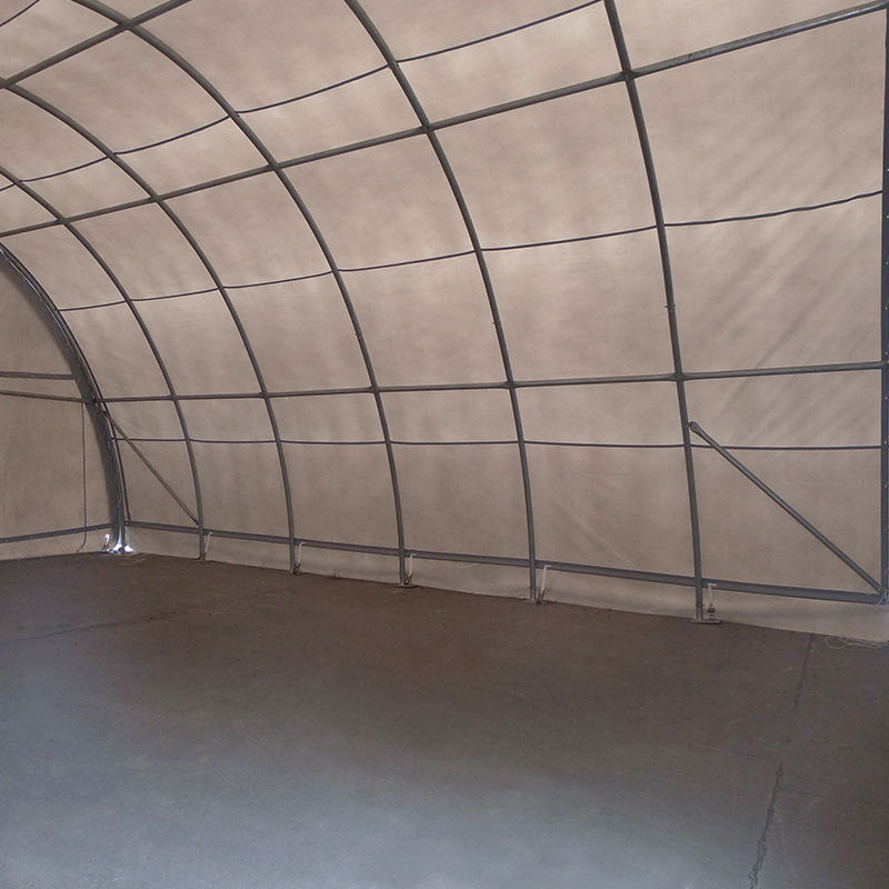 Łukowy namiot magazynowy o wymiarach 9 x 12 m x 4,5, hala namiotowa o okrągłym łuku