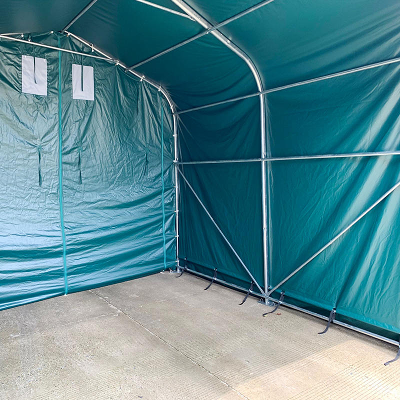 4x4m-2,6m Schronienie na pastwisku Wytrzymała szopa do przechowywania na zewnątrz Schronienie Corral