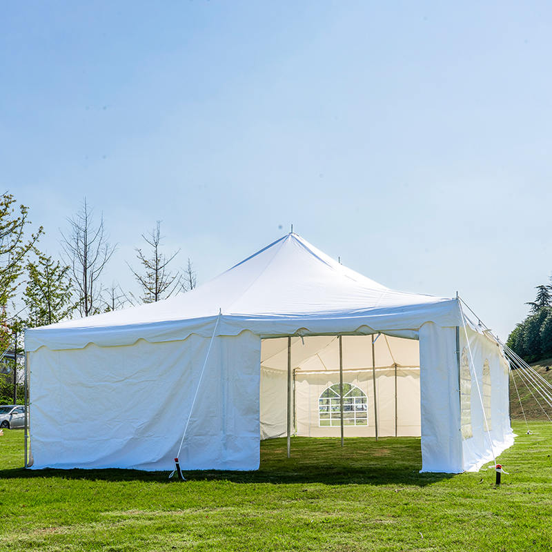 Namiot z baldachimem z PCV o wymiarach 20 