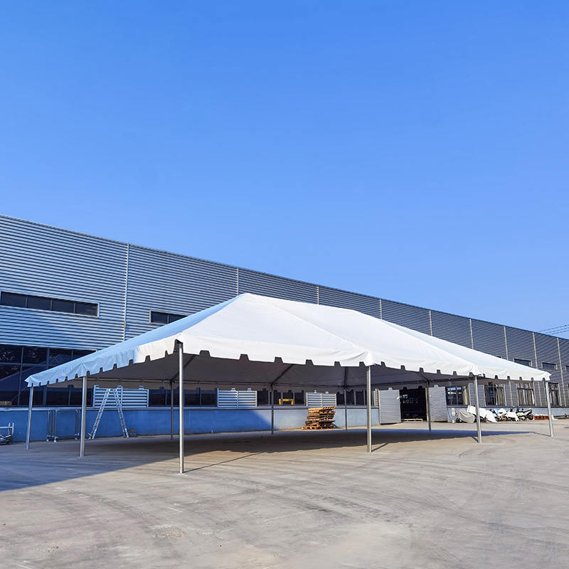 Rama zachodniego wybrzeża o wymiarach 30 cali x 45 cali (9 x 13,5 m) Namiot imprezowy z PCV z podwójną rurą aluminiową