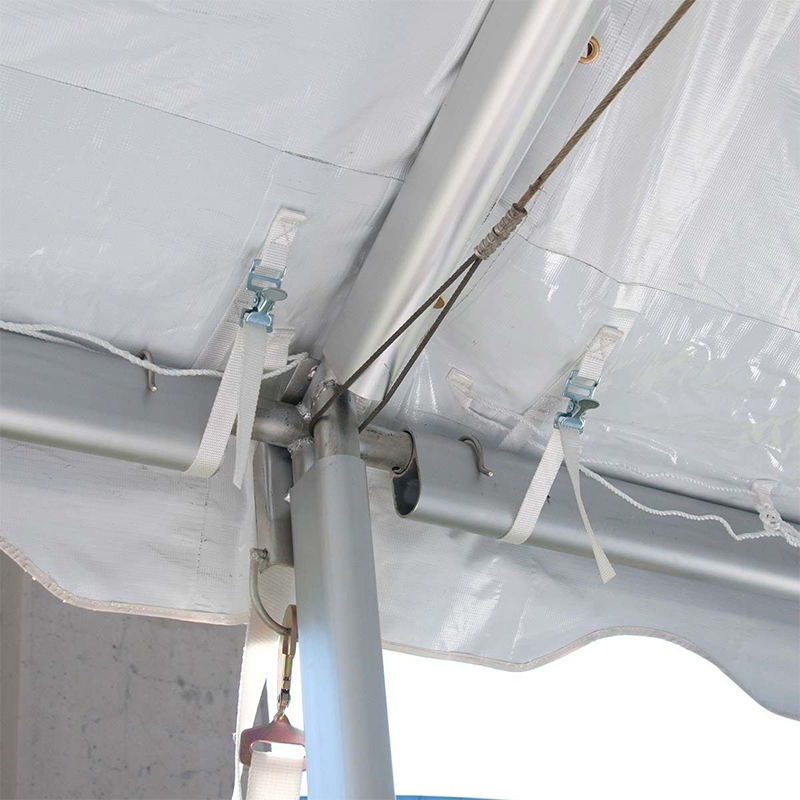 Rama zachodniego wybrzeża o wymiarach 30 cali x 45 cali (9 x 13,5 m) Namiot imprezowy z PCV z podwójną rurą aluminiową