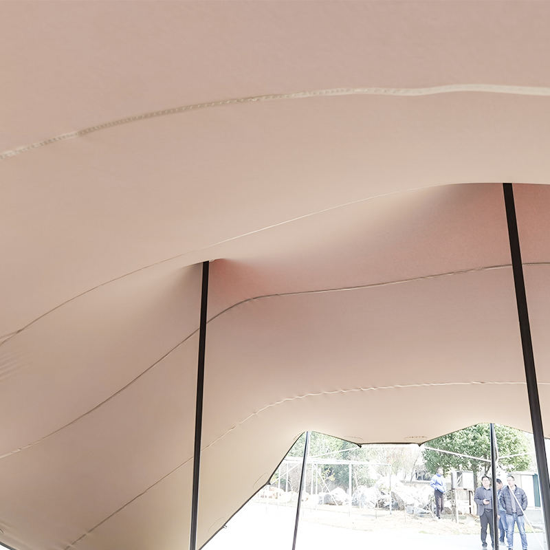 Wodoodporny, rozciągliwy baldachim namiotu o wymiarach 7 x 12 m