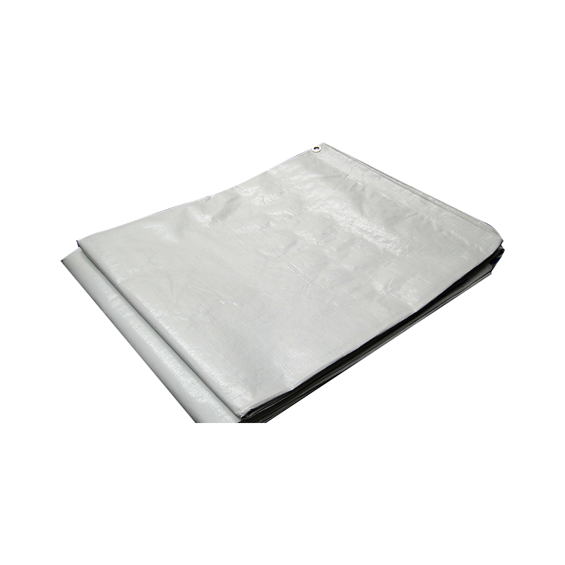 Tkana plandeka z czarnego plastiku HDPE o wymiarach 4x50 m