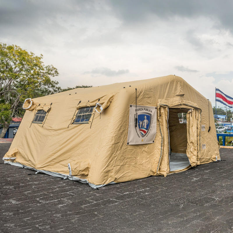 Wielofunkcyjne, małe, nadmuchiwane schrony niskociśnieniowe o wymiarach 5,6 x 5,15 m