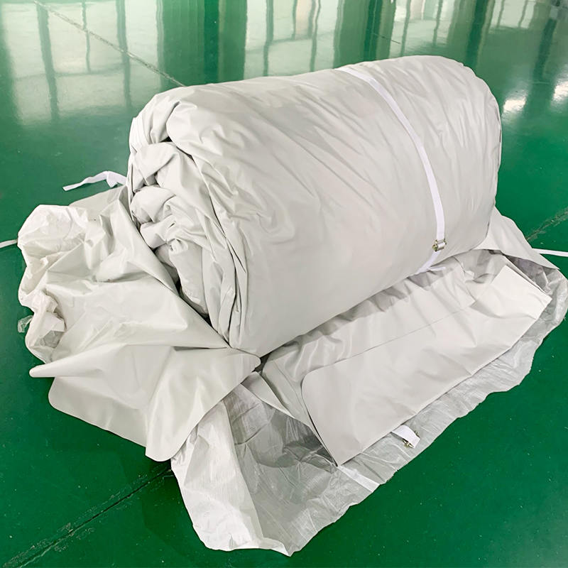 Niskociśnieniowy, uniwersalny nadmuchiwany namiot o wymiarach 5,6 x 7,55 m, o średnim szybkim rozmieszczeniu