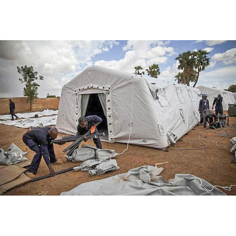 Uniwersalny, średni, szybki namiot o wymiarach 5,6 x 9,95 m, nadmuchiwany namiot niskociśnieniowy