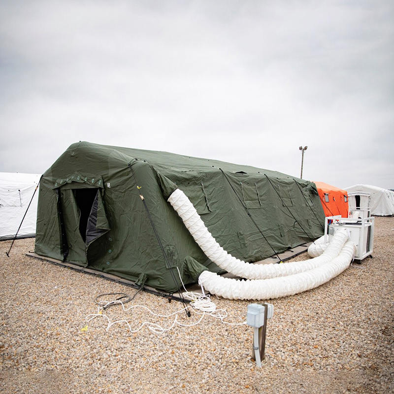 Uniwersalny, średni, szybki namiot o wymiarach 5,6 x 9,95 m, nadmuchiwany namiot niskociśnieniowy