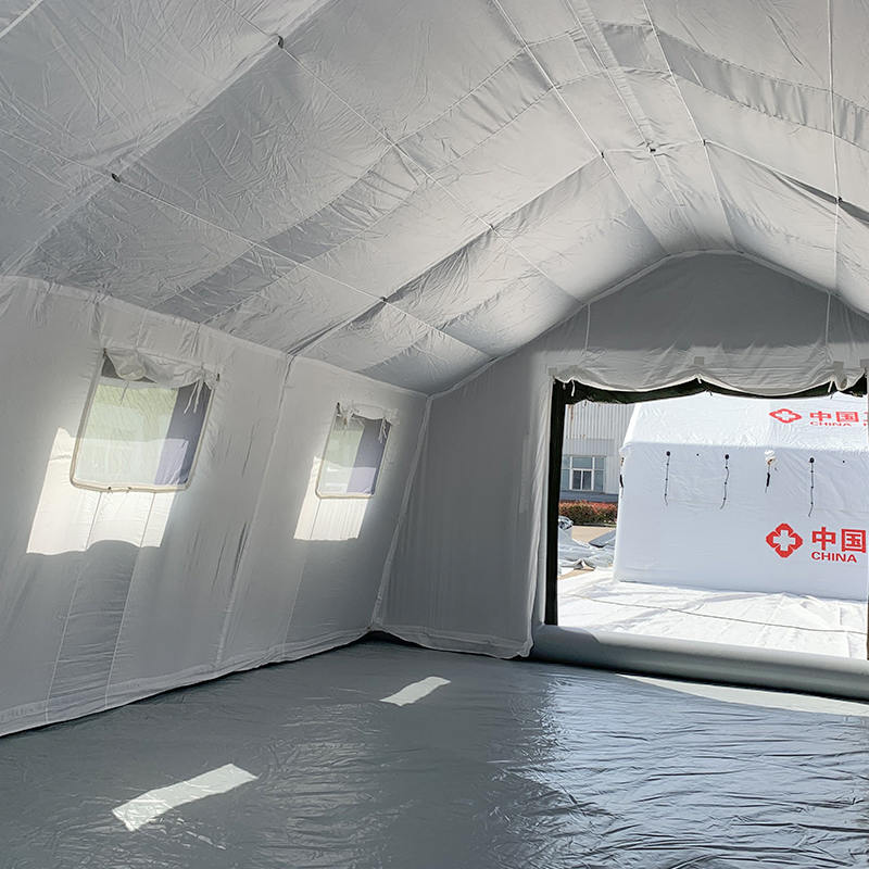 Nadmuchiwany namiot dowodzenia wojskowego o powierzchni 30 m²