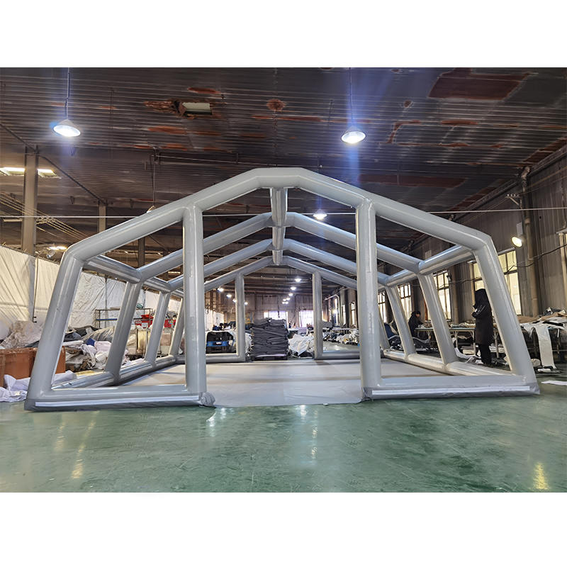 Wielofunkcyjny nadmuchiwany namiot o powierzchni 42 m² do szybkiego rozkładania