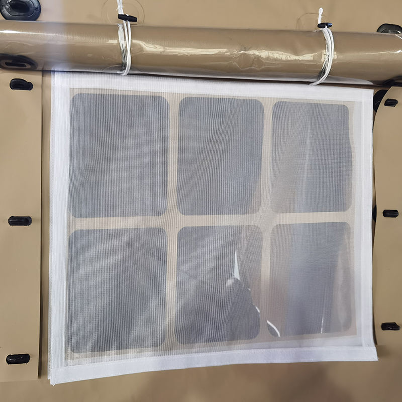 Wielofunkcyjny nadmuchiwany namiot o powierzchni 42 m² do szybkiego rozkładania