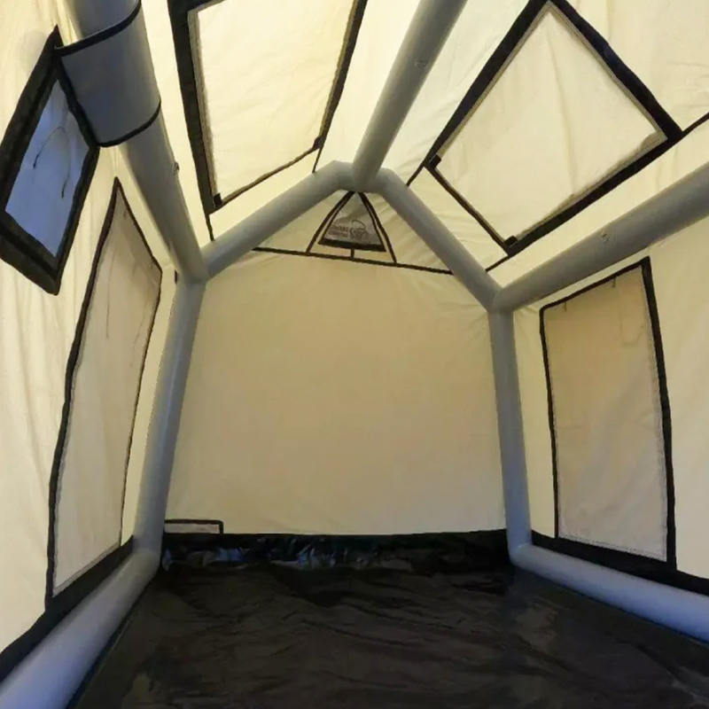 Nadmuchiwany namiot kempingowy Glamour dla 2–4 osób, czterosezonowy