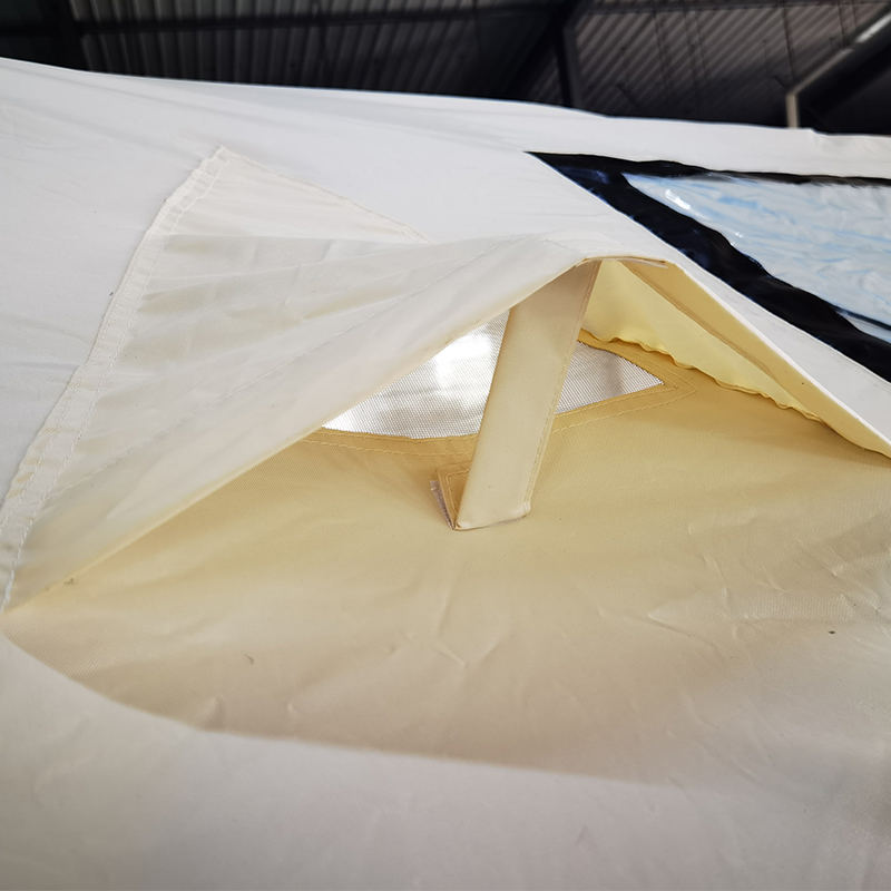 Nadmuchiwany namiot kempingowy Glamour dla 2–4 osób, czterosezonowy