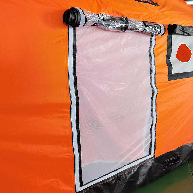 Nadmuchiwany namiot kempingowy Glamour dla 2–4 osób, czterosezonowy