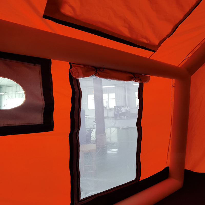 Nadmuchiwany namiot kempingowy Glamour dla 2–4 osób, czterosezonowy