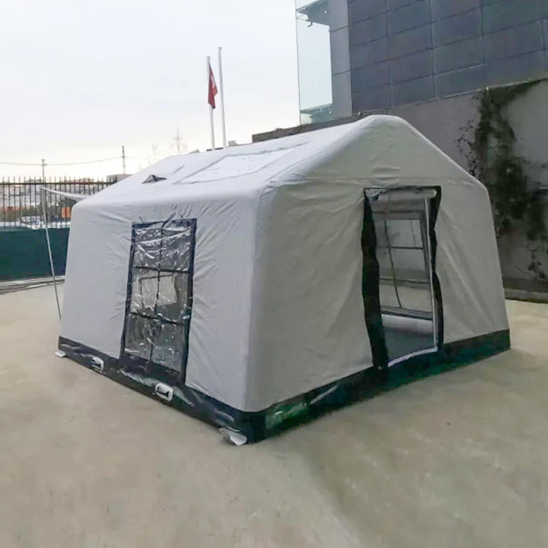 Nadmuchiwany namiot kempingowy Glamour dla 8–10 osób, ognioodporny i antybakteryjny