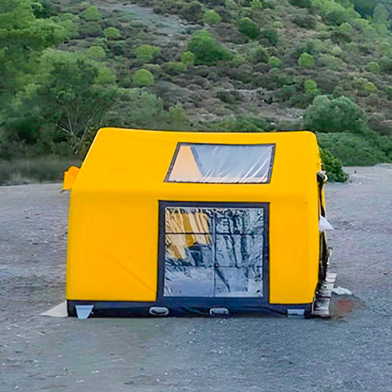 Nadmuchiwany namiot kempingowy Glamour dla 8–10 osób, ognioodporny i antybakteryjny