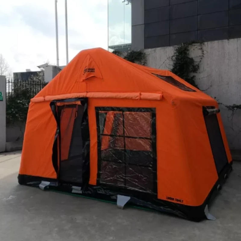 Nadmuchiwany namiot kempingowy Glamour dla 8–10 osób, ognioodporny i antybakteryjny