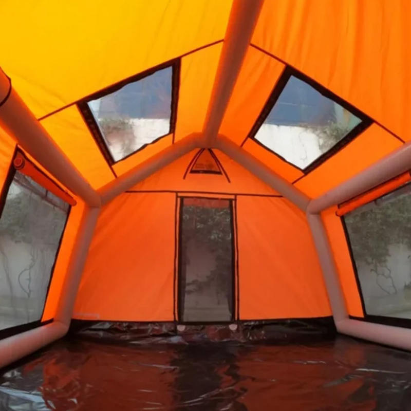 Nadmuchiwany namiot kempingowy Glamour dla 8–10 osób, ognioodporny i antybakteryjny