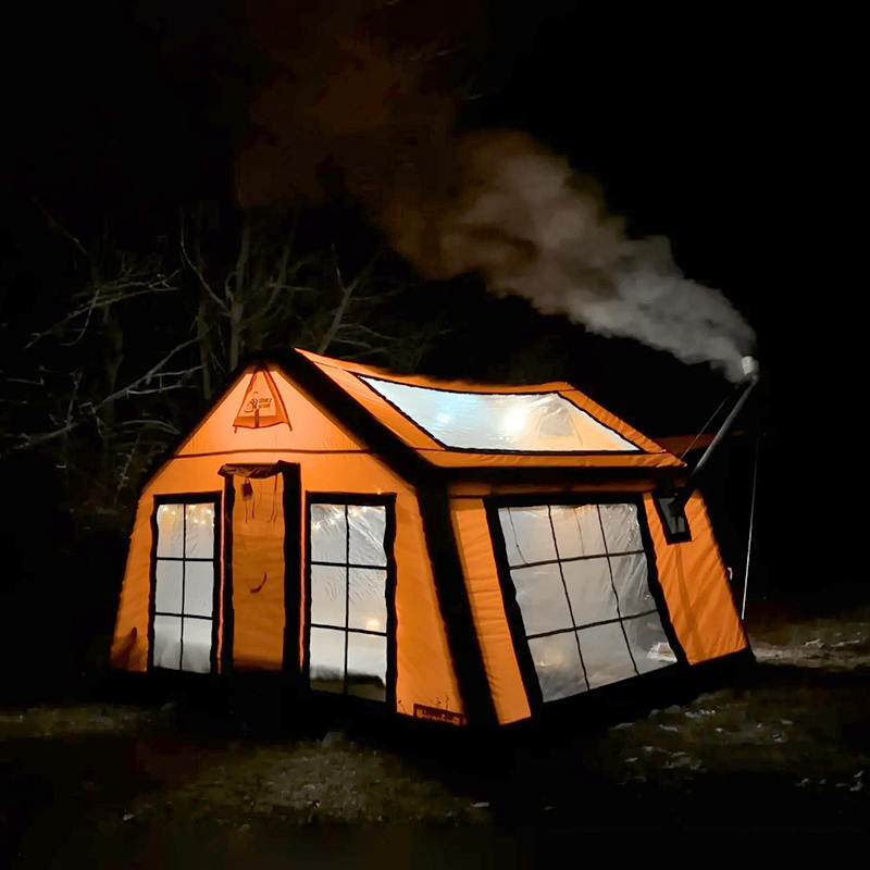 Nadmuchiwany namiot kempingowy z panoramą dla 8–10 osób