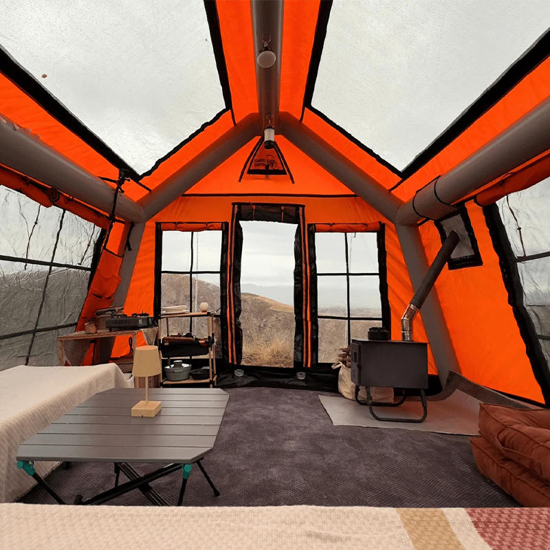 Nadmuchiwany namiot kempingowy z panoramą dla 8–10 osób
