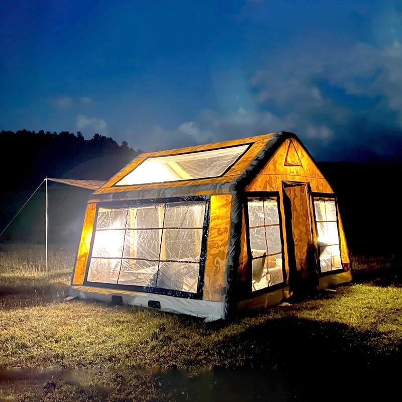 Nadmuchiwany namiot kempingowy z panoramą dla 8–10 osób