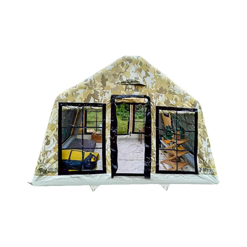 Nadmuchiwany namiot kempingowy z panoramą dla 8–10 osób