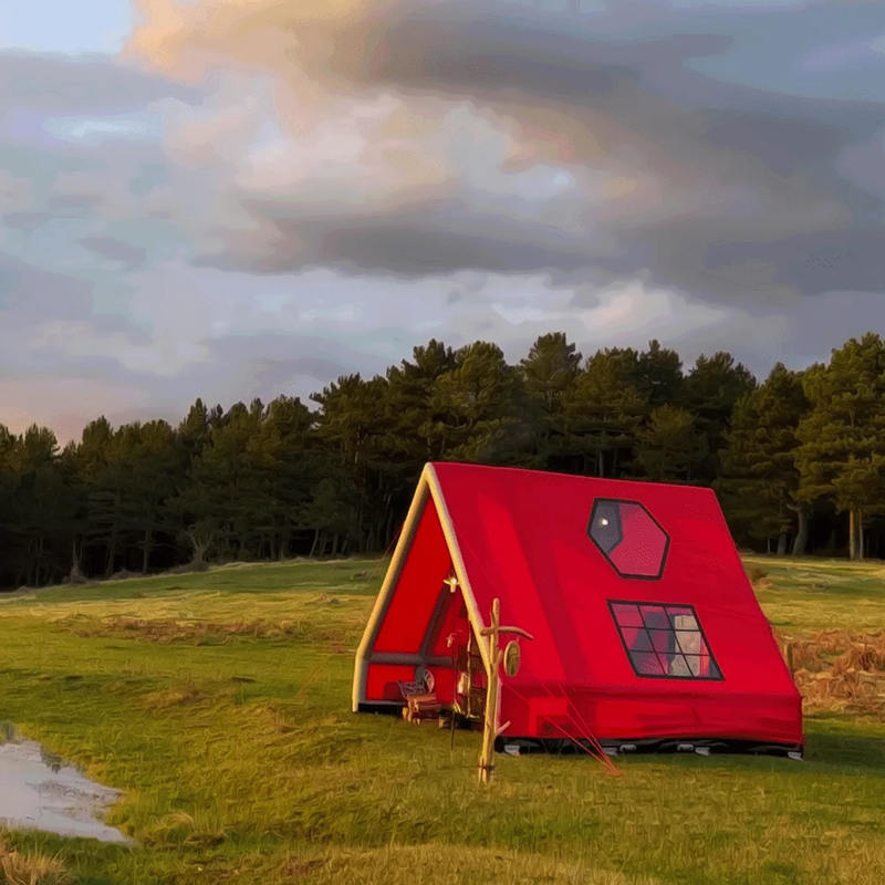 Wodoodporny nadmuchiwany namiot powietrzny dla 8–10 osób na kemping