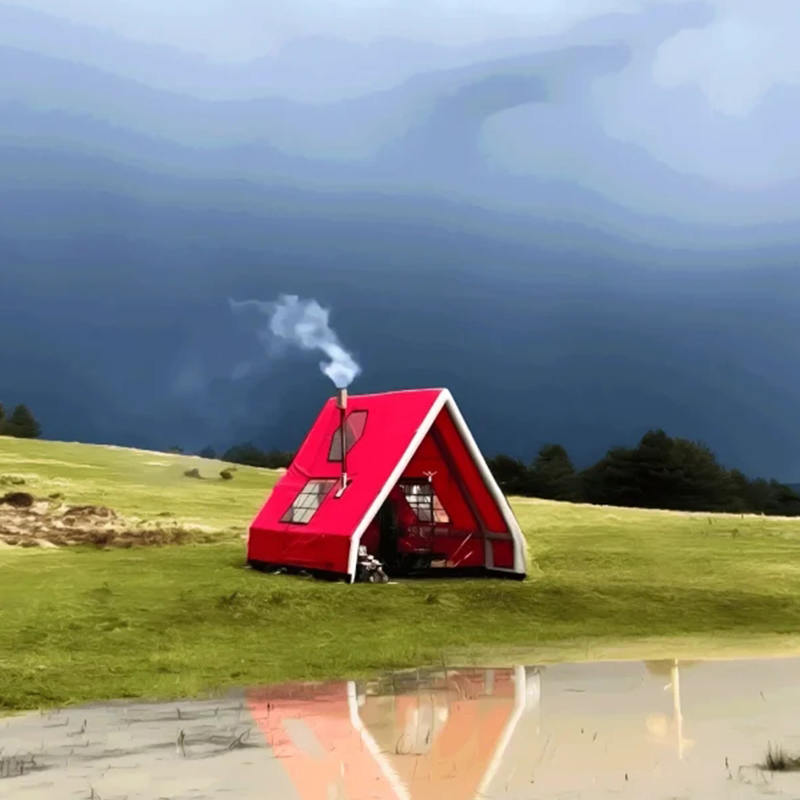 Wodoodporny nadmuchiwany namiot powietrzny dla 8–10 osób na kemping