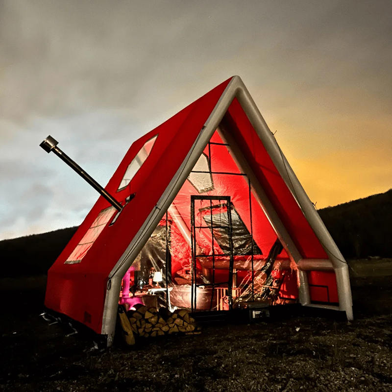 Wodoodporny nadmuchiwany namiot powietrzny dla 8–10 osób na kemping