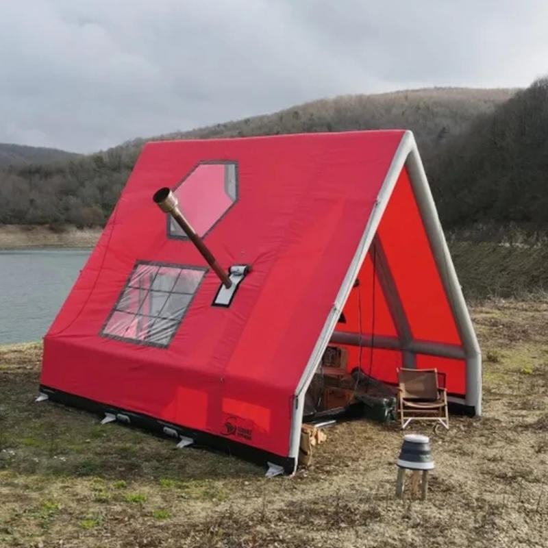 Wodoodporny nadmuchiwany namiot powietrzny dla 8–10 osób na kemping