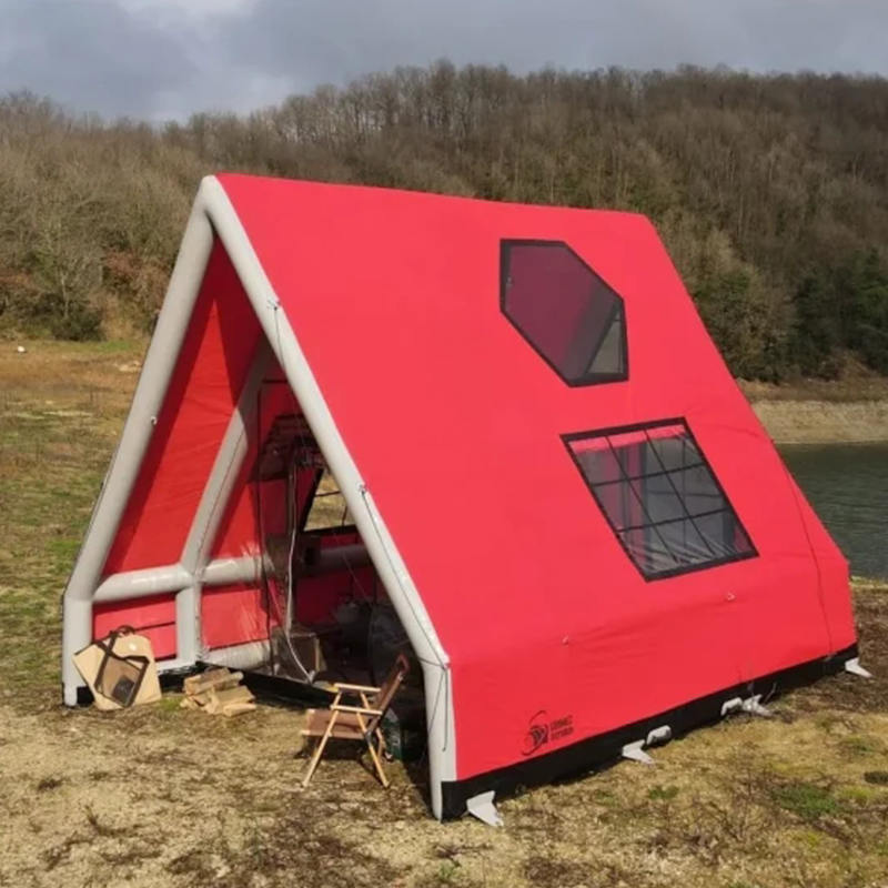 Wodoodporny nadmuchiwany namiot powietrzny dla 8–10 osób na kemping