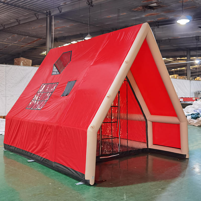 Wodoodporny nadmuchiwany namiot powietrzny dla 8–10 osób na kemping