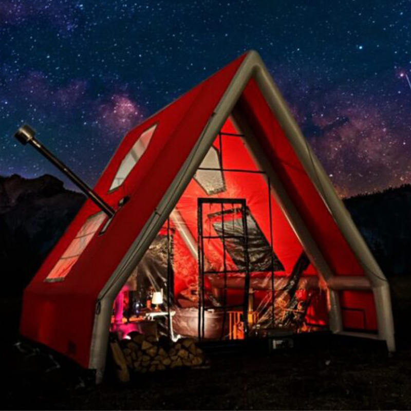 Wodoodporny nadmuchiwany namiot powietrzny dla 8–10 osób na kemping