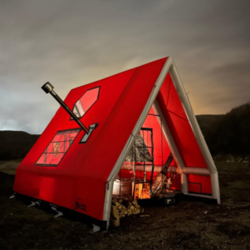 Wodoodporny nadmuchiwany namiot powietrzny dla 8–10 osób na kemping