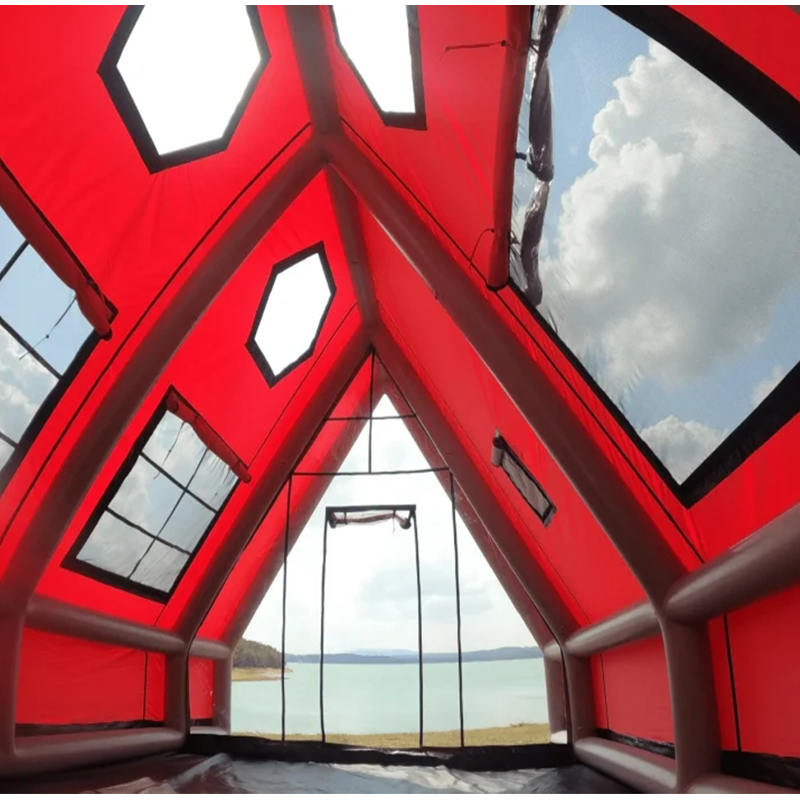 Wodoodporny nadmuchiwany namiot powietrzny dla 8–10 osób na kemping